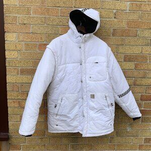 Vintage Air Jordan Reflective Jacket Large White